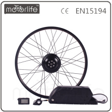 El CE ROHS de la marca MOTORLIFE / OEM pasa el kit de conversión de la bici de 500w e, batería 36v 20.4ah máximo